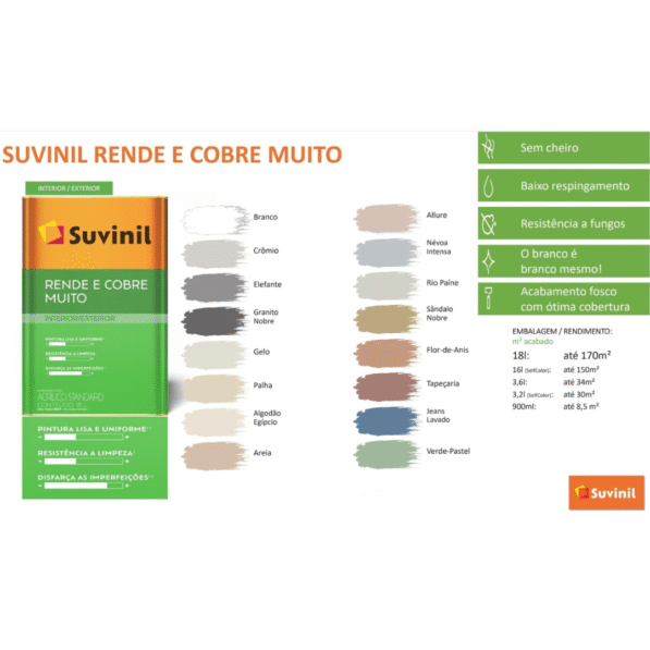 TINTA SUVINIL RENDE COBRE MUITO 18L - Imagem 2